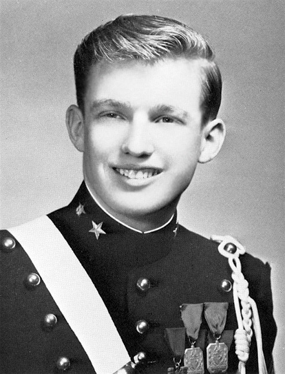 Trump in military academy